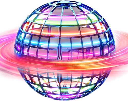 Flying spinning ball - flying,